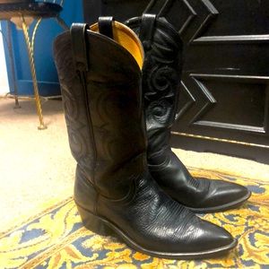 Ladies Black Cowboy Boots